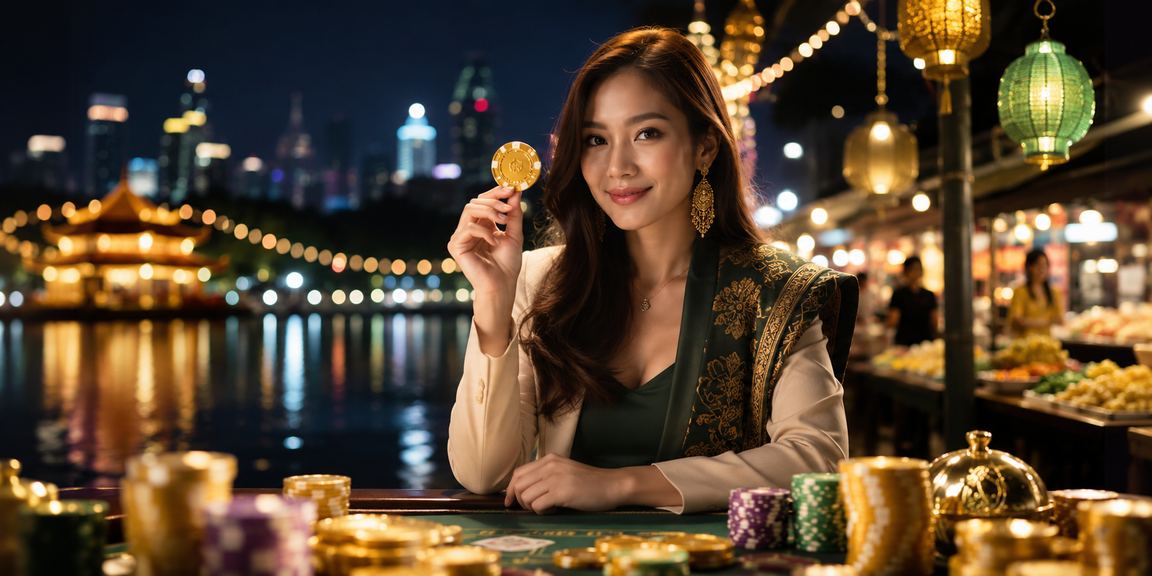 Suasana meja Baccarat Malaysia pada musim Hari Raya dengan pemain tempatan