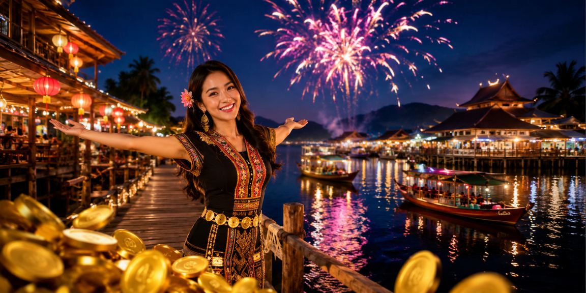 Suasana pertaruhan gaya Sabah Malaysia dengan nuansa tempatan