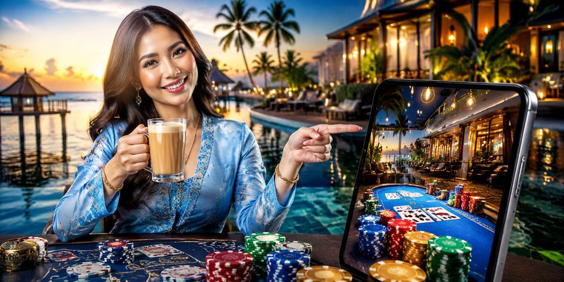 Permainan Baccarat di Terengganu dengan pemain berbaju kurung suasana tempatan
